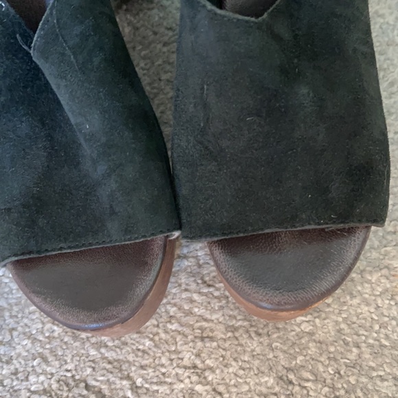 Free People Johnny Was Understated Leather Black Gladiator Platform size 40 - 9 - Picture 4 of 10